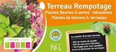 Terreau de rempotage plantes